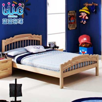 华日/蓝蓝部落海盗船长男孩女孩1.8米童床小孩家具实木双人床